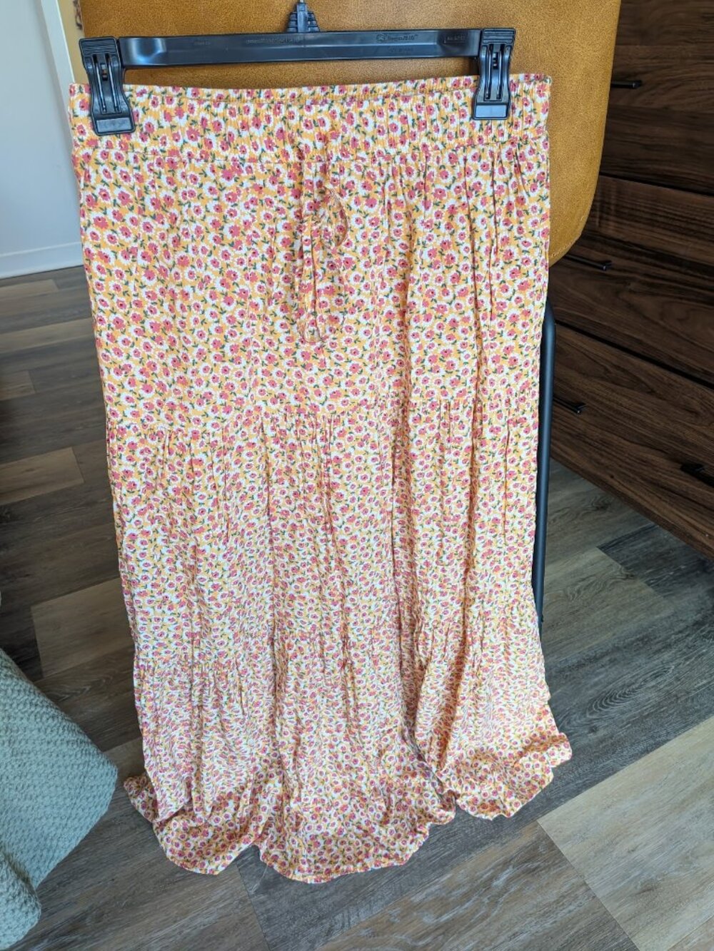 Skies Are Blue - Floral Midi Skirt